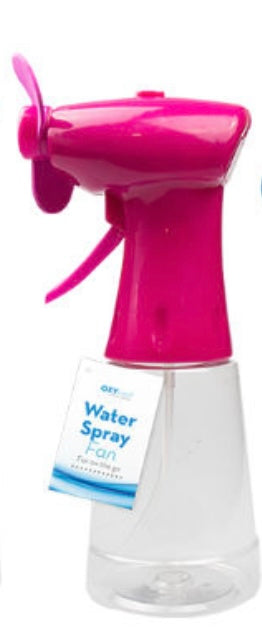 Water spray fan