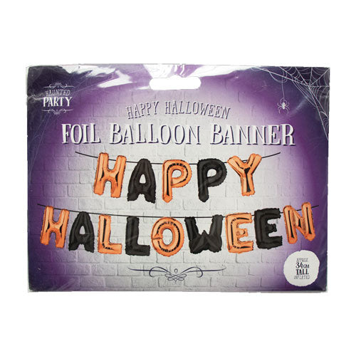 Halloween foil balloon banner