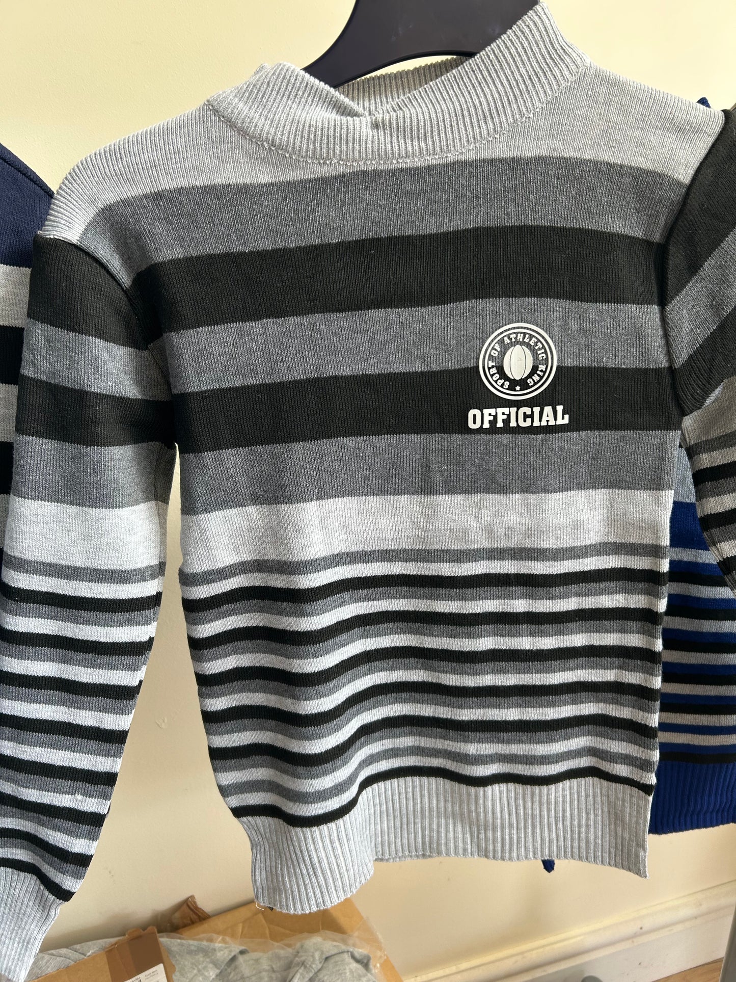 3 tone striped jumper