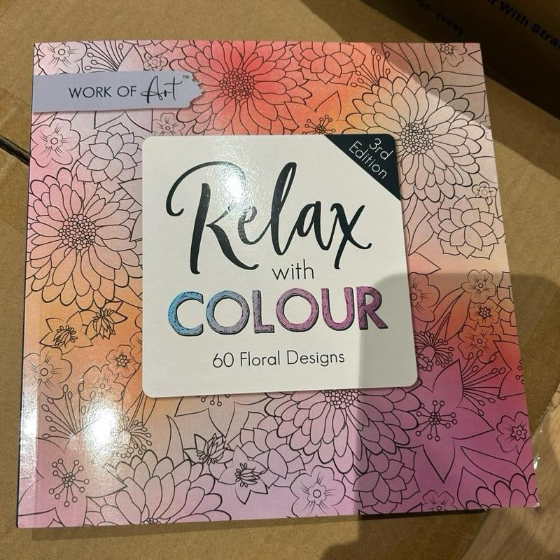 Relax With Colours Colouring Book 60 Page