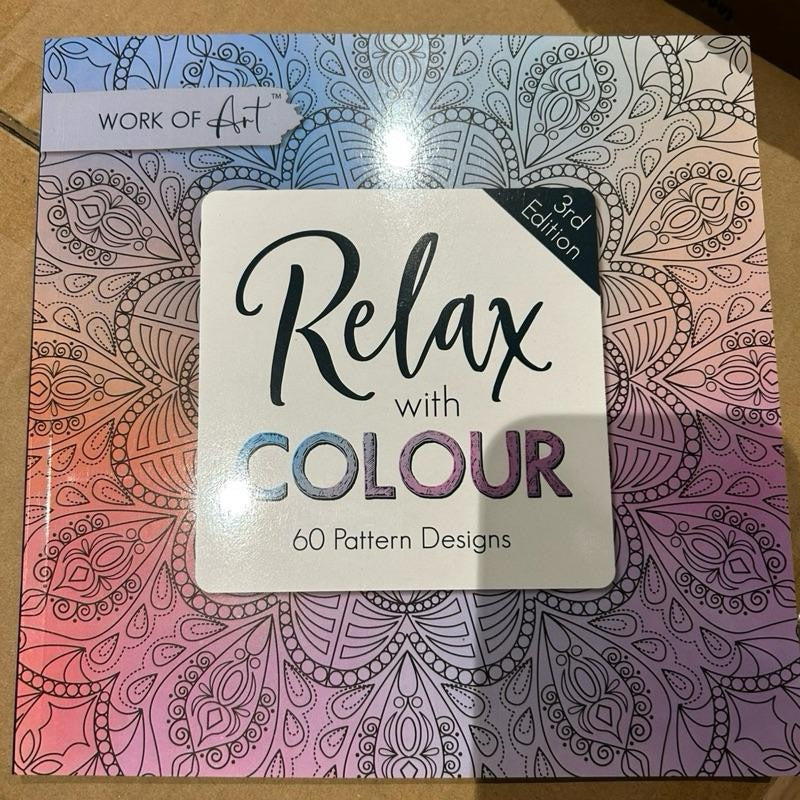 Relax With Colours Colouring Book 60 Page