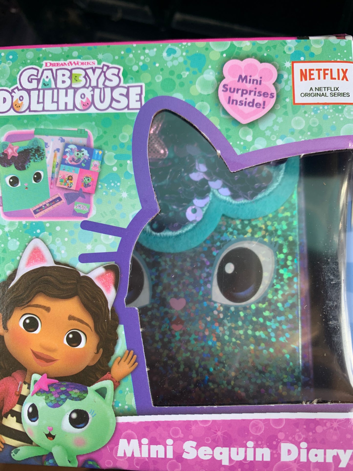 GABBYS DOLLHOUSE FLUFFY/SEQUIN/SQUISHY MINI DIARIES WITH SURPRISES