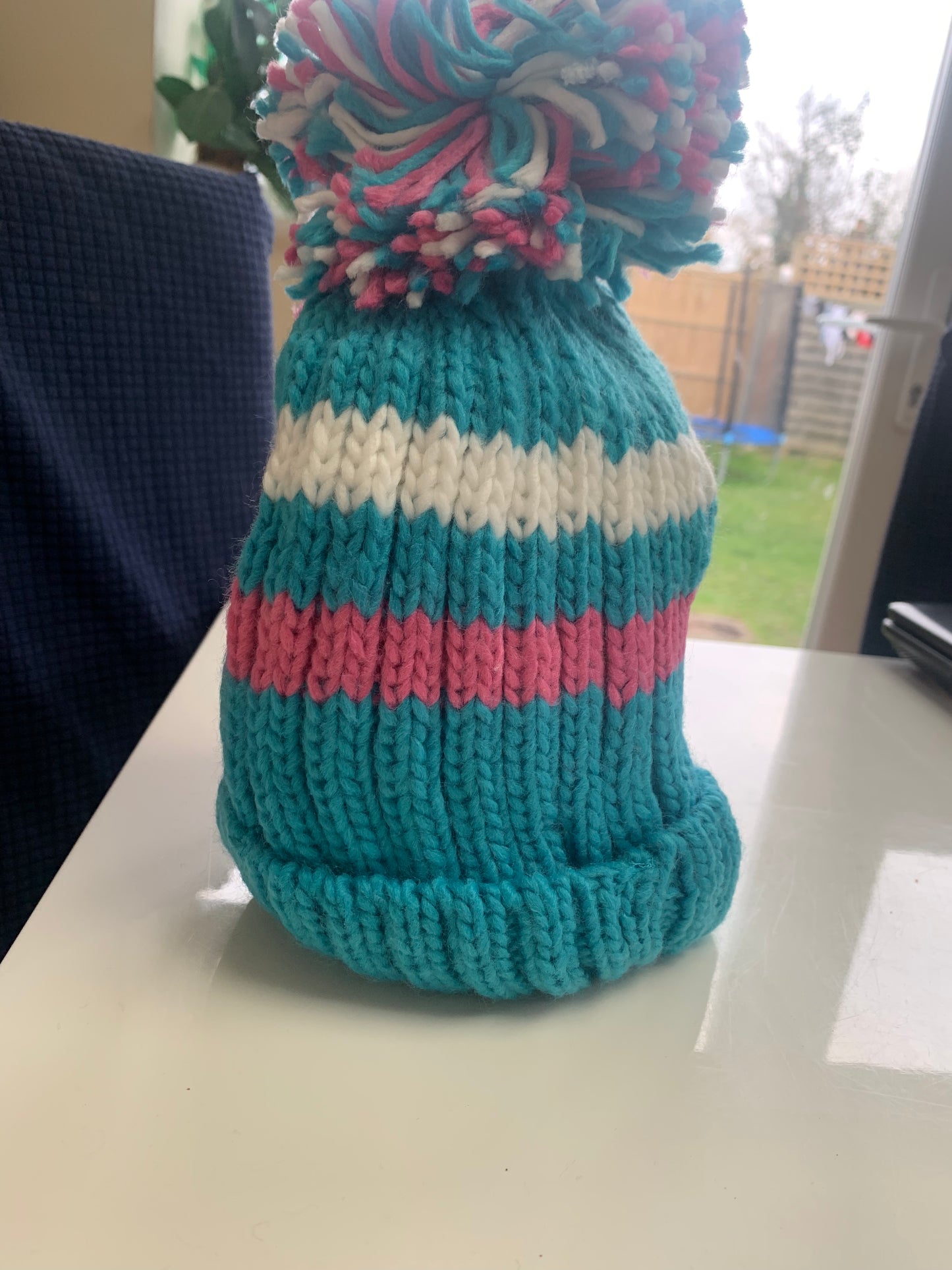 Girls thermal Pom Pom hats