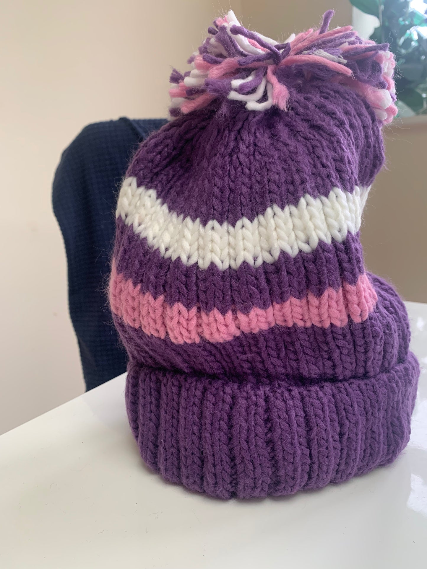 Girls thermal Pom Pom hats