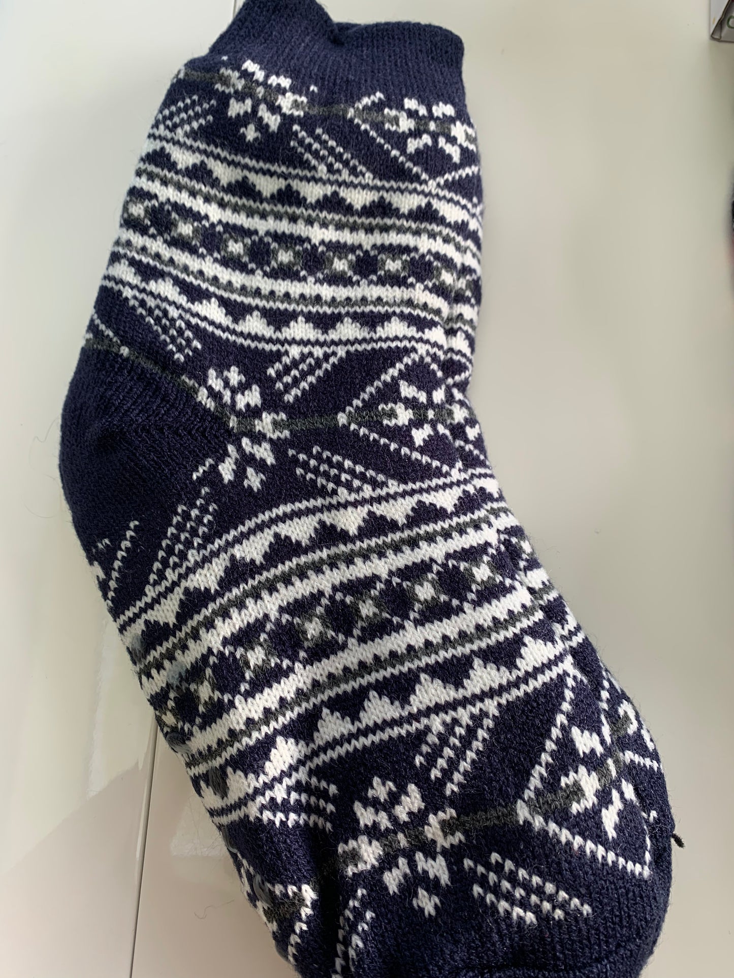BOYS FAIRISLE LOUNGE SOCKS GRIPPER