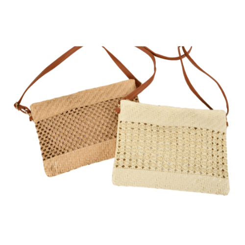 Straw Style Crossbody/Clutch Bag