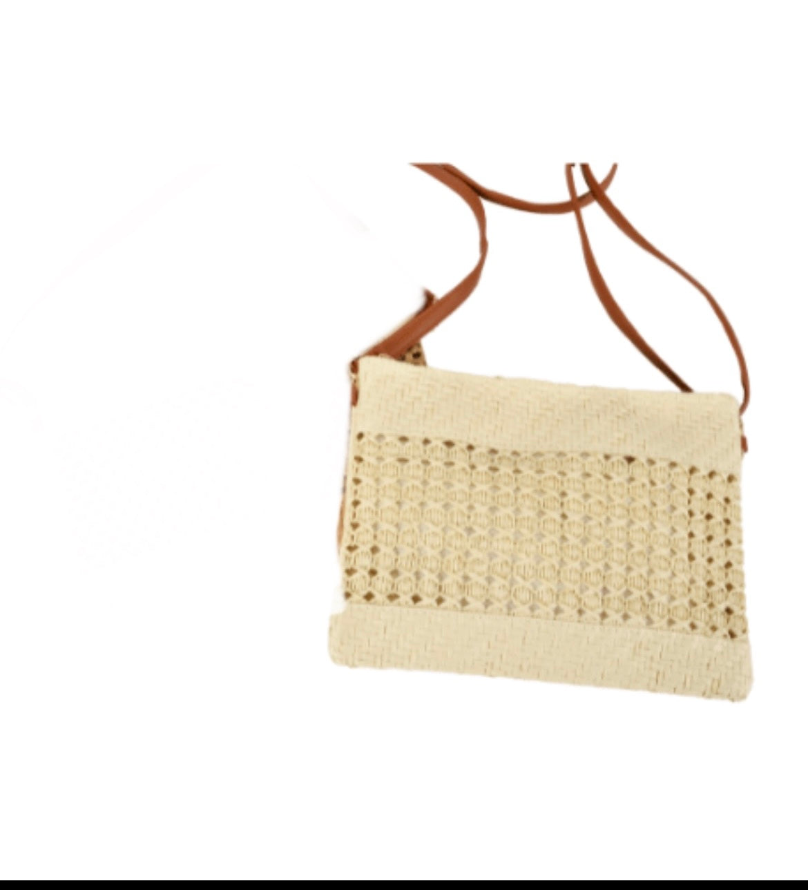 Straw Style Crossbody/Clutch Bag