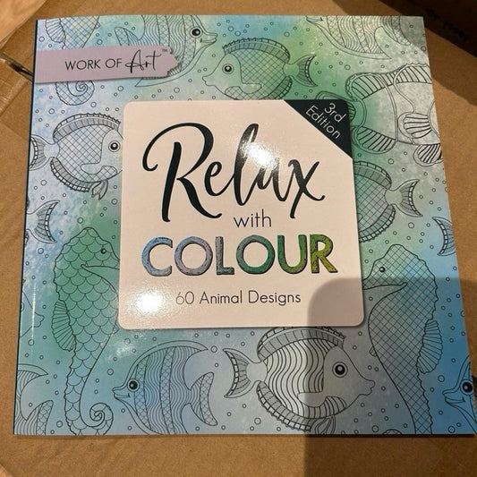 Relax With Colours Colouring Book 60 Page