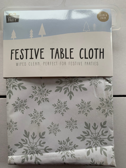 Christmas wipe clean tablecloth